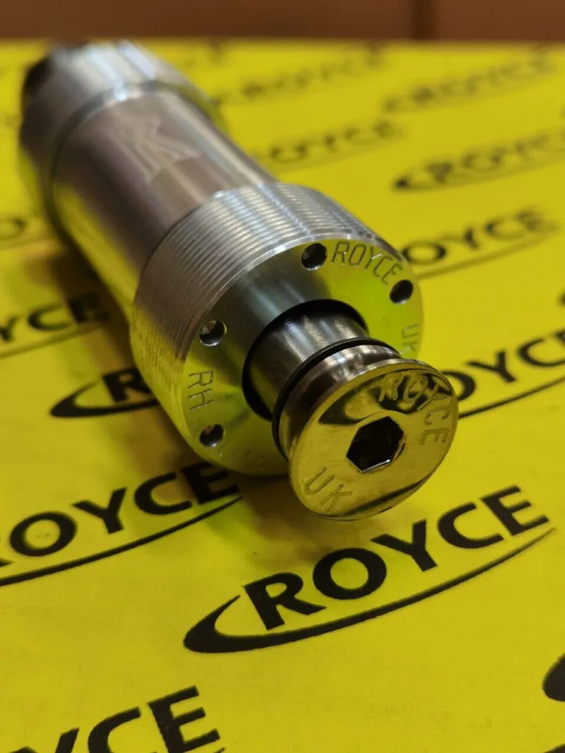 Royce Chainset and BB in Black 49t with Ti End Bolts Trilobe-4